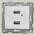 Механизм розетки USB, двойной С10USB2-0ХХ