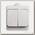 Выключатель двухклавишный 10АХ IP44 белый Schneider Electric Этюд BA10-042B