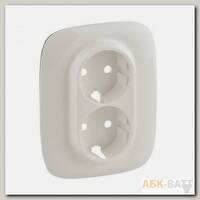 Лицевая панель Legrand Valena Allure для двойных розеток 2К+З, жемчуг 754959