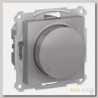 Светорегулятор поворотно-нажимной Schneider Electric Atlas Design 315 Вт, алюминий