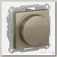Светорегулятор поворотно-нажимной Schneider Electric Atlas Design 315 Вт, шампань