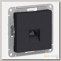 Розетка Schneider Electric Atlas Design RJ-45 кат. 5е, карбон