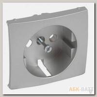 Лицевая панель Valena Classic для розетки 2K+3, алюминий 770253