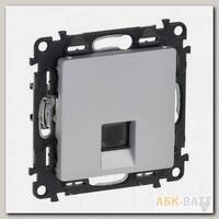 Розетка телефонная Legrand Valena Life RJ-11, 1 выход, алюминий 753638