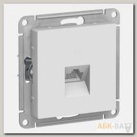 Розетка Schneider Electric Atlas Design RJ-45 кат. 5е, белая