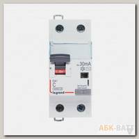 Автоматический выключатель дифференциального тока DX 6000 - 10 кА - тип характеристики С - 1П+Н - 230 В~ - 6 А - тип AС - 30 мА - 2 модуля