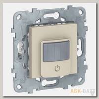 Датчик движения Schneider Electric Unica New с выключателем, бежевый