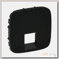 Лицевая панель Legrand Valena Allure для розеток RJ-45 и RJ-11, антрацит 755418