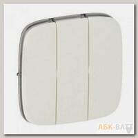 Лицевая панель Legrand Valena Allure для трехклавишных выключателей, жемчуг 755039
