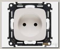 Розетка силовая Legrand Valena Allure 2K со шторками, белая 753016+754975