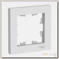 Рамка Schneider Electric Atlas Design на 1 пост, белая