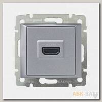 Розетка HDMI Legrand Valena Classic для аудио/видеоустройств, алюминий 770285