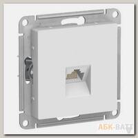 Розетка Schneider Electric Atlas Design RJ-45 кат. 6a, белая