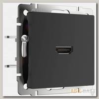 Розетка HDMI (черный матовый) WL08-60-11