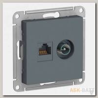 Розетка TV+RJ-45 Schneider Electric Atlas Design грифель