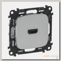 Розетка HDMI Legrand Valena Allure для аудио/видеоустройств, алюминий 754717