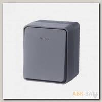 Выключатель 1-клавишный 10 АХ с подсветкой Schneider Electric AtlasDesign Profi54, антрацит ATN544013