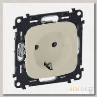 Розетка силовая Legrand Valena Allure 2K+3 со шторками, слоновая кость 753820