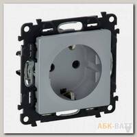 Розетка силовая Legrand Valena Life 2K+3 алюминий 753621