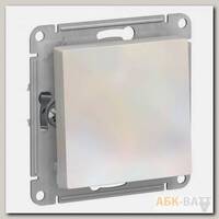 Выключатель одноклавишный Schneider Electric Atlas Design жемчуг
