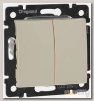 Переключатель двухклавишный Legrand Valena Classic слоновая кость 774308