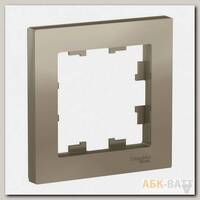 Рамка Schneider Electric Atlas Design на 1 пост, шампань