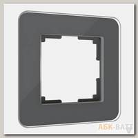 Рамка из стекла на 1 пост Elite графит W0012440