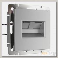 Розетка двойная Ethernet RJ-45 (серебряный) W1181106