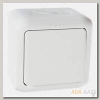 Выключатель без фиксации (кнопка) 6 A 250 В Quteo IP 44 Белый