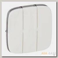 Лицевая панель Legrand Valena Allure для трехклавишных выключателей, белая 755035