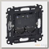 Розетка двойная RJ-45 Legrand Valena In'Matic кат. 6a UTP 753045