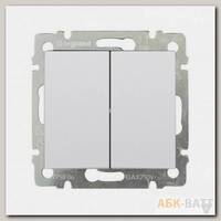 Переключатель двухклавишный Legrand Valena Classic белый 774408