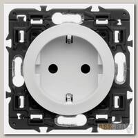 Розетка силовая Legrand Celiane 2K+3 со шторками, белая 067153+068131+080251