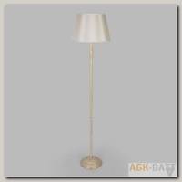 Торшер классический с абажуром 01088/1 белый с золотом