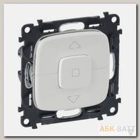Выключатель под жалюзи Legrand Valena Allure с фиксацией, белый 752029+755145