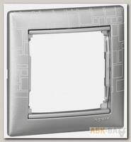 Рамка Legrand Valena Classic на 1 пост, алюминий модерн 770341