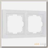 Рамка на 2 поста (белый, basic) W0022001