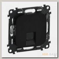 Розетка RJ-45 Legrand Valena Allure одиночная, cat. 6, до 1000 Мб/с, антрацит 753952