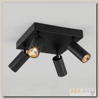 Потолочный светодиодный светильник 20066/4 LED черный/золото