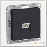 Розетка Schneider Electric Atlas Design RJ-45 кат. 6a, карбон