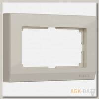 Рамка для двойной розетки (слоновая кость) WL04-Frame-01-DBL-ivory