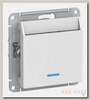 Выключатель для гостиниц Schneider Electric Atlas Design с подсветкой, белый