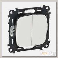 Переключатель двухклавишный Legrand Valena Allure белый 752708