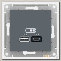Зарядное устройство USB+Type C Schneider Electric Atlas Design грифель
