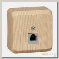 Розетка телефонная RJ 11 Сосна Schneider Electric Этюд TELA-001D