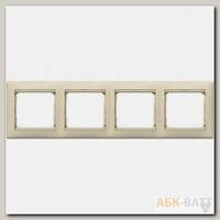 Рамка Legrand Valena Classic на 4 поста, слоновая кость 774354