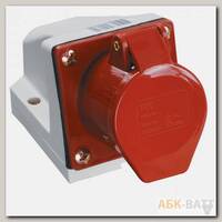 Розетка кабельная IEK ССИ-114 16А 3Р+E IР44 на поверхность 380В
