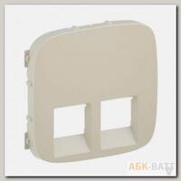 Лицевая панель Legrand Valena Allure для двойных розеток RJ-45 и RJ-11, слоновая кость 755426