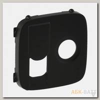Лицевая панель Legrand Valena Allure для розетки TV+RJ-45, антрацит 754838