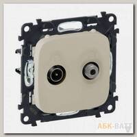 Розетка TV-SAT Legrand Valena Allure звезда 1,5 дБ, слоновая кость 753858